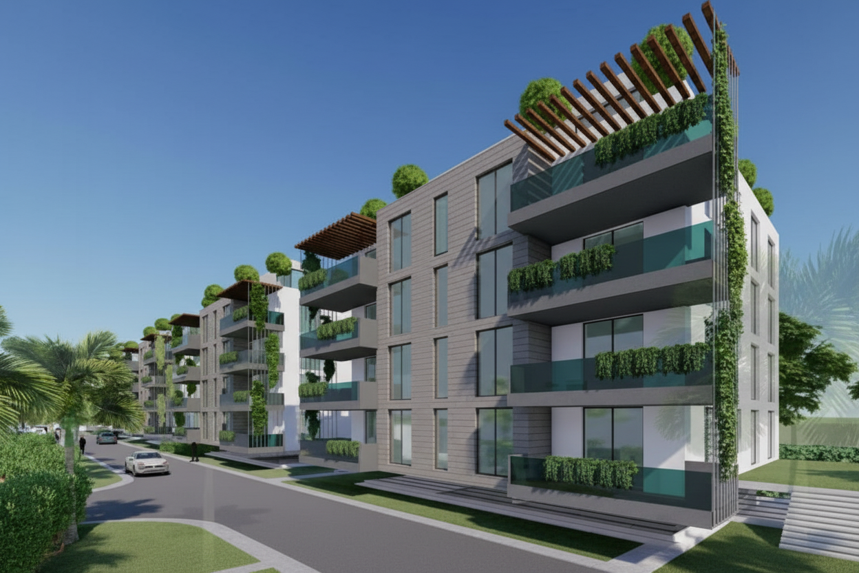 Amba Gardens apartment interior showing luxury finishes and open plan layout