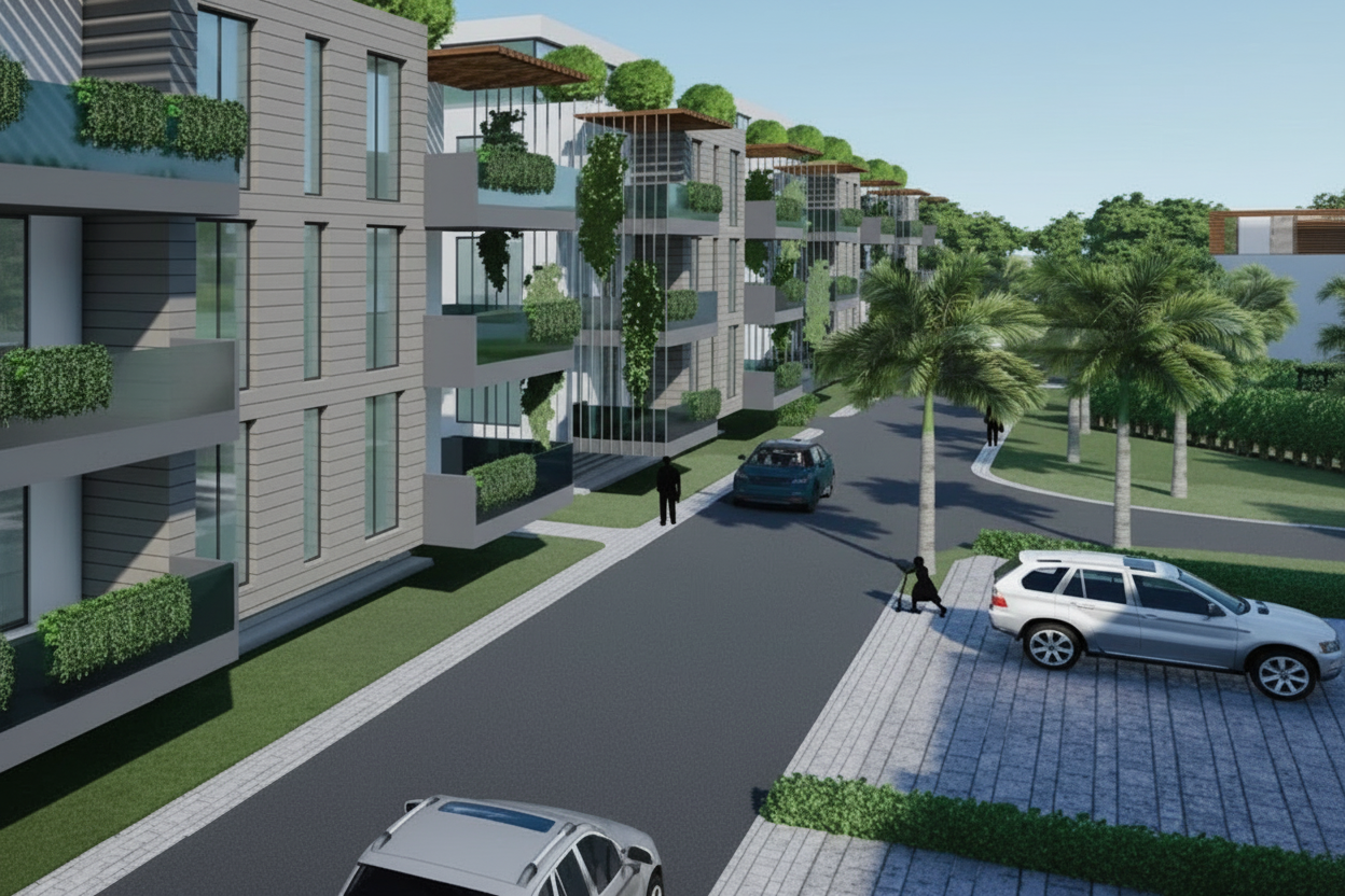 Amba Gardens apartment bathroom with premium fixtures and tiling